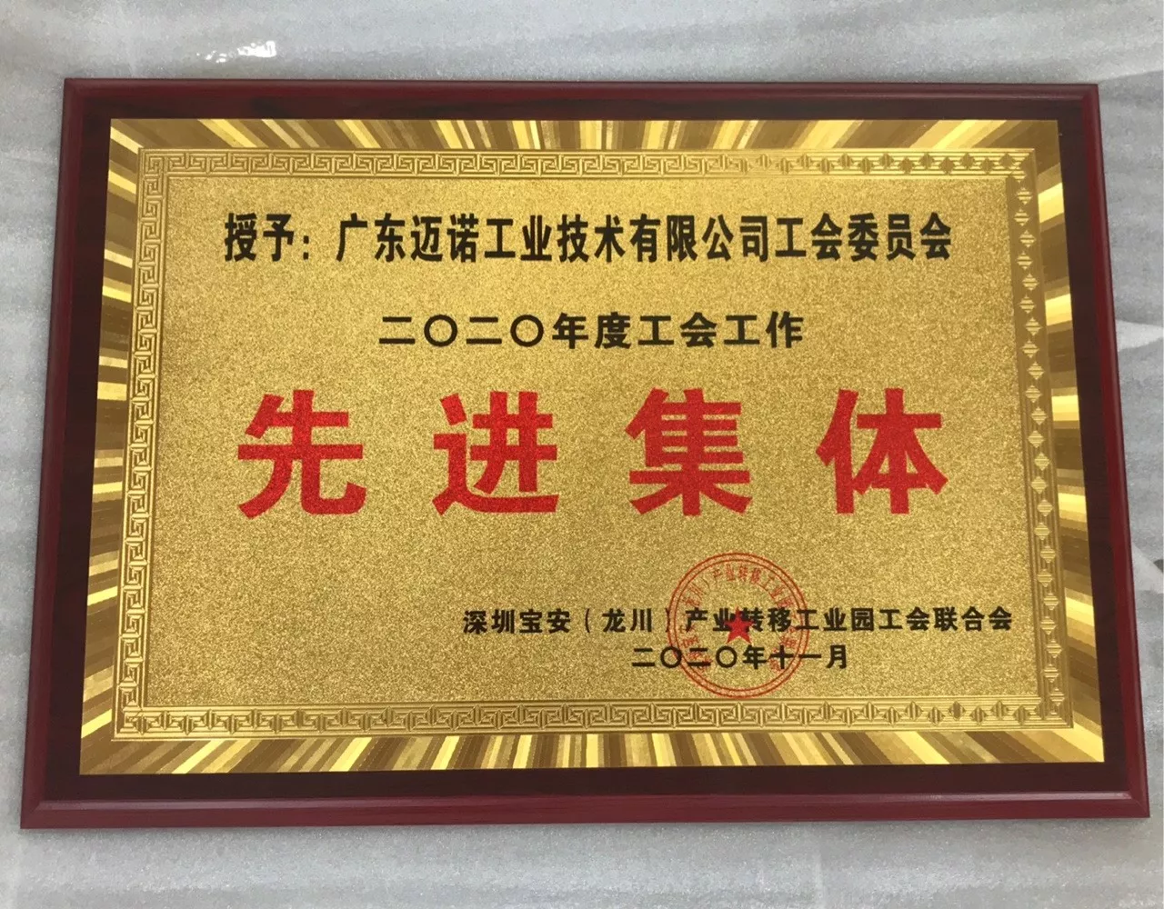 2020年工会工作先进集体